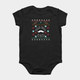 Feliz Navi Dad Ugly Christmas Inspired Design Baby Bodysuit